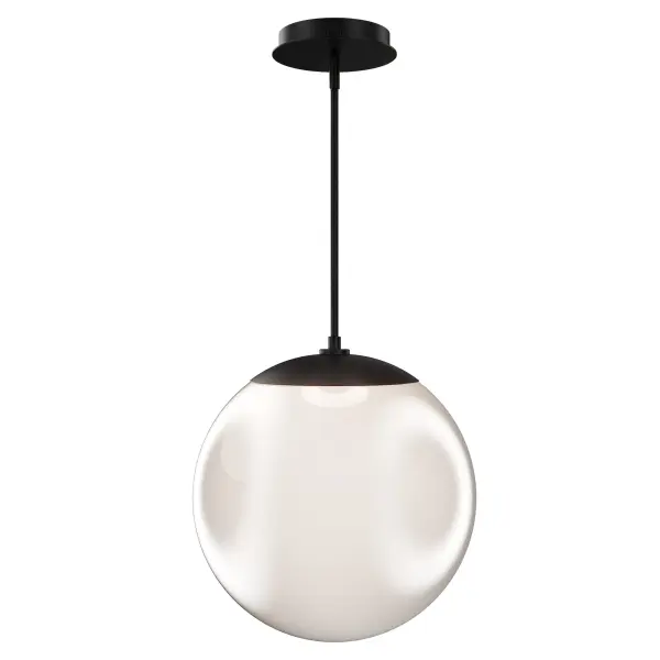 Honeymooner glows with quiet romance. Its rounded transient glass shade diffuses a soft, velvety light that feels tender and serene. A modern ode to timeless beauty, it's lighting that soothes the senses and warms the heart. Collection: Honeymooner Finish: Black Width: 13.80" Height: 14.60" Length: 13.80" Weight: 0.02 lb Extension from Wall: 13.80" Bulbs Included Number of Bulbs: 1 Maximum Wattage: 20.00 W Bulb Type: Module Light Source: LED Light Output: 2025.00 lm Delivered Lumens: 1670.00 lm Color Temperature: 1800 K CRI: 90 Dimmable Rated Average Life: 50000 Voltage: 120.00 V Material: Aluminum body with opaline glass Country of Origin: China Safety Listing: ETL, cETL LED Manufacturer Warranty: 5 year