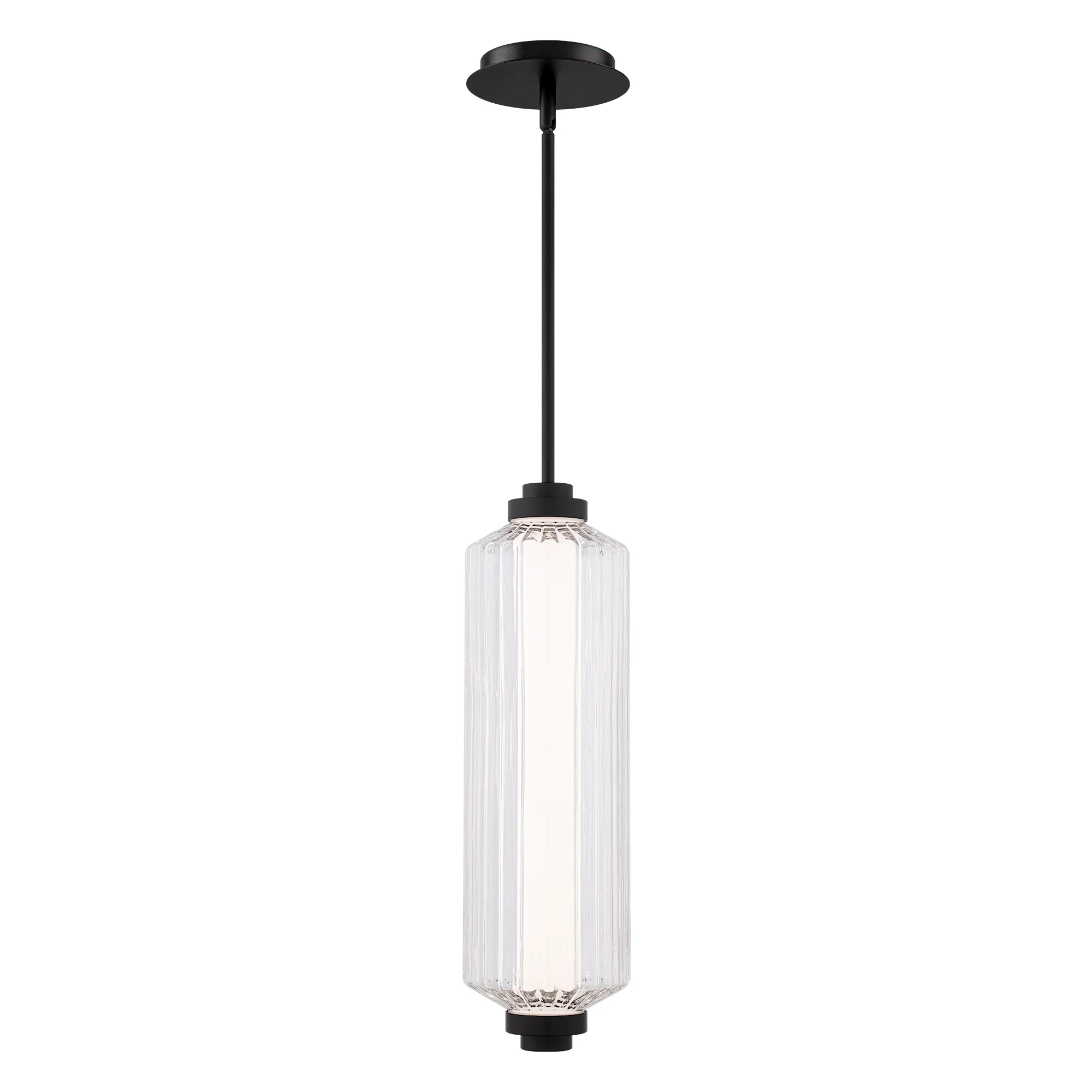 Portos LED Outdoor Pendant in Black