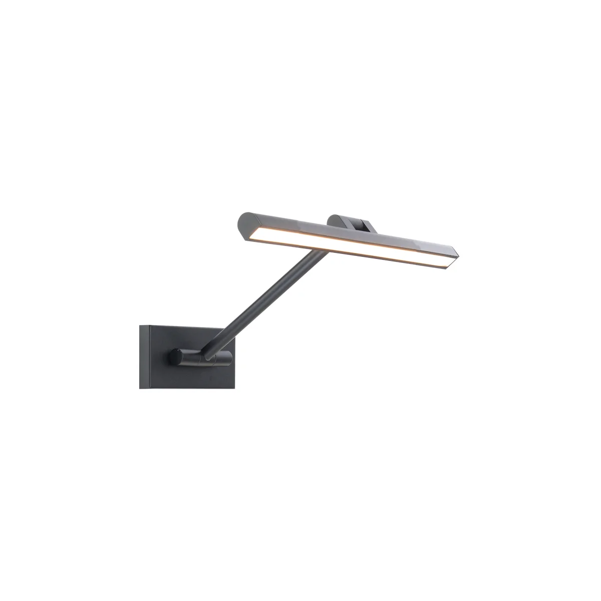 Reed LED Swing Arm Wall Lamp in Black