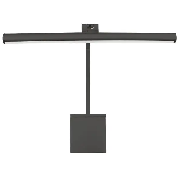 Designed to disappear, the low profile Vibe picture light features a canopy that both hides behind the artwork and serves as the mount. At less than an inch in diameter, the Vibe picture light shrouds the smallest light source available to provide substantial, full spectrum, and high quality lighting. Three lengths with 35 degree rotation accommodates artwork of varying sizes.