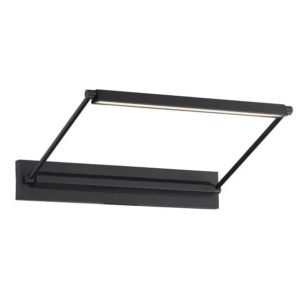 Fine art illuminated. Available in two designer finishes to complement upscale artwork. Collection: Hudson Sub-Brand: DweLED Finish: Black Notes: Hudson 17" LED Picture Light 3000K In Black Width: 12.63" Height: 3.06" Length: 17.00" Weight: 4.19 lb Extension from Wall: 17.00" Bulbs Included Number of Bulbs: 1 Maximum Wattage: 14.00 W Bulb Type: Module Bulb Base: LED Module Light Source: LED Light Output: 1125.00 lm Delivered Lumens: 811.00 lm Color Temperature: 3000 K CRI: 90 Dimmable Rated Average Life: 50000 Voltage: 120.00 V Material: Aluminum body with acrylic diffuser Country of Origin: China Safety Listing: ETL, cETL Safety Rating: ETL, cETL LED Manufacturer Warranty: 5 Year Functional, 2 Year Finish Parts Diagram