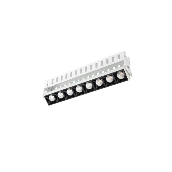 Multi Stealth recessed features a quiet aperture for a nearly glare free environment. Its linear multi cell form factor features a 1.5" aperture, with availability in up to 5 lengths. This series offers a downlight with 40° visual cutoff, an adjustable with 35° bi-directional tilt, and wall washer with specialized optics for even wall illumination. Trimmed and trimless options allow flexibility when integrating to building architecture.