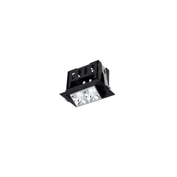 Multi Stealth recessed features a quiet aperture for a nearly glare free environment. Its linear multi cell form factor features a 1.5" aperture, with availability in up to 5 lengths. This series offers a downlight with 40° visual cutoff, an adjustable with 35° bi-directional tilt, and wall washer with specialized optics for even wall illumination. Trimmed and trimless options allow flexibility when integrating to building architecture. Collection: Multi Stealth Sub-Brand: WAC Lighting Finish: Chrome/Black Notes: Multi Stealth Adjustable Trim 2 Cell Flood Beam 3500K 90Cri In Chrome/Black Width: 2.95" Height: 3.05" Length: 4.76" Weight: 1.14 lb Extension from Wall: 4.76" Bulbs Included Number of Bulbs: 2 Maximum Wattage: 4.00 W Bulb Type: Module Light Source: LED Delivered Lumens: 560.00 lm Color Temperature: 3500 K CRI: 90 Dimmable Beam Spread: 45.00° Rated Average Life: 50000 Material: Extruded aluminum with injection molded low glare bevel Country of Origin: China Safety Listing: ETL, cETL LED Manufacturer Warranty: 5 year