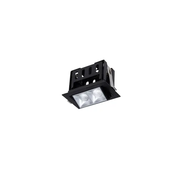 Multi Stealth recessed features a quiet aperture for a nearly glare free environment. Its linear multi cell form factor features a 1.5" aperture, with availability in up to 5 lengths. This series offers a downlight with 40° visual cutoff, an adjustable with 35° bi-directional tilt, and wall washer with specialized optics for even wall illumination. Trimmed and trimless options allow flexibility when integrating to building architecture. Collection: Multi Stealth Sub-Brand: WAC Lighting Finish: Haze/Black Notes: Multi Stealth Adjustable Trim 2 Cell Flood Beam 3000K 90Cri In Haze/Black Width: 2.95" Height: 3.05" Length: 4.76" Weight: 1.14 lb Extension from Wall: 4.76" Bulbs Included Number of Bulbs: 2 Maximum Wattage: 4.00 W Bulb Type: Module Light Source: LED Delivered Lumens: 530.00 lm Color Temperature: 3000 K CRI: 90 Dimmable Beam Spread: 45.00° Rated Average Life: 50000 Material: Extruded aluminum with injection molded low glare bevel Country of Origin: China Safety Listing: ETL, cETL LED Manufacturer Warranty: 5 year