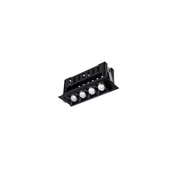 Multi Stealth recessed features a quiet aperture for a nearly glare free environment. Its linear multi cell form factor features a 1.5" aperture, with availability in up to 5 lengths. This series offers a downlight with 40° visual cutoff, an adjustable with 35° bi-directional tilt, and wall washer with specialized optics for even wall illumination. Trimmed and trimless options allow flexibility when integrating to building architecture.