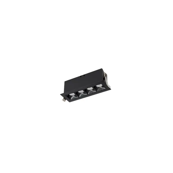 Multi Stealth recessed features a quiet aperture for a nearly glare free environment. Its linear multi cell form factor features a 1.5" aperture, with availability in up to 5 lengths. This series offers a downlight with 40° visual cutoff, an adjustable with 35° bi-directional tilt, and wall washer with specialized optics for even wall illumination. Trimmed and trimless options allow flexibility when integrating to building architecture.