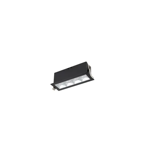 Multi Stealth recessed features a quiet aperture for a nearly glare free environment. Its linear multi cell form factor features a 1.5" aperture, with availability in up to 5 lengths. This series offers a downlight with 40° visual cutoff, an adjustable with 35° bi-directional tilt, and wall washer with specialized optics for even wall illumination. Trimmed and trimless options allow flexibility when integrating to building architecture. Collection: Multi Stealth Sub-Brand: WAC Lighting Finish: Haze/Black Notes: Multi Stealth Downlight Trim 4 Cell Spot Beam 3000K 90Cri In Haze/Black Width: 2.54" Height: 2.63" Length: 7.00" Weight: 1.31 lb Extension from Wall: 7.00" Bulbs Included Number of Bulbs: 4 Maximum Wattage: 3.50 W Bulb Type: Module Light Source: LED Delivered Lumens: 1030.00 lm Color Temperature: 3000 K CRI: 90 Dimmable Beam Spread: 16.00° Rated Average Life: 50000 Material: Extruded aluminum with injection molded low glare bevel Country of Origin: China Safety Listing: ETL, cETL LED Manufacturer Warranty: 5 year