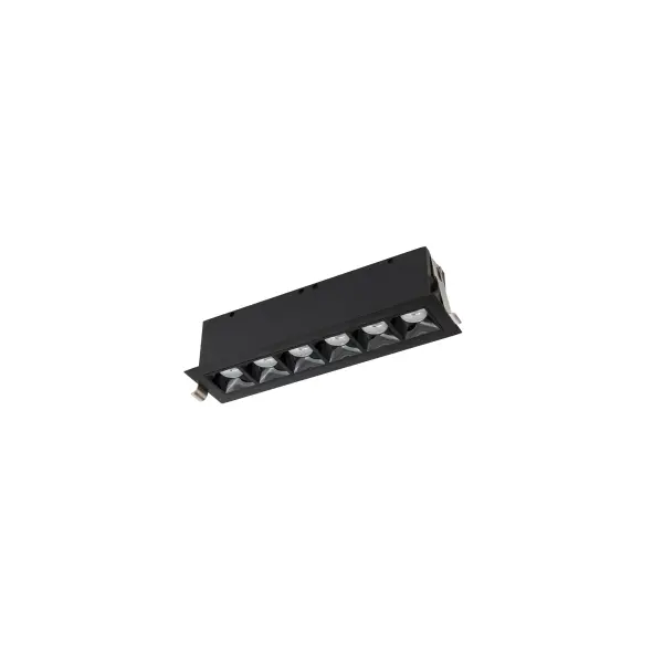 Multi Stealth recessed features a quiet aperture for a nearly glare free environment. Its linear multi cell form factor features a 1.5" aperture, with availability in up to 5 lengths. This series offers a downlight with 40° visual cutoff, an adjustable with 35° bi-directional tilt, and wall washer with specialized optics for even wall illumination. Trimmed and trimless options allow flexibility when integrating to building architecture.