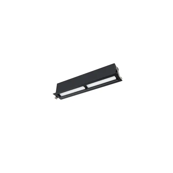 Multi Stealth recessed features a quiet aperture for a nearly glare free environment. Its linear multi cell form factor features a 1.5" aperture, with availability in up to 5 lengths. This series offers a downlight with 40° visual cutoff, an adjustable with 35° bi-directional tilt, and wall washer with specialized optics for even wall illumination. Trimmed and trimless options allow flexibility when integrating to building architecture.