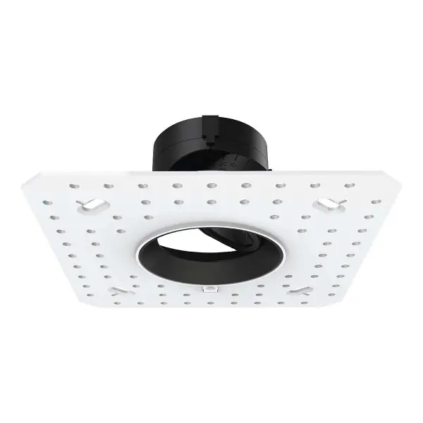 Shallow housing that is designed to fit in tight plenum spaces without sacrificing lumen output.