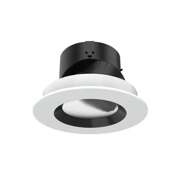 Shallow housing that is designed to fit in tight plenum spaces without sacrificing lumen output. Collection: Aether 2" Finish: Lensed Black/White Width: 4.13" Height: 2.50" Length: 4.13" Weight: 0.68 lb Extension from Wall: 4.13" Bulbs Included Number of Bulbs: 1 Maximum Wattage: 15.00 W Bulb Type: Module Light Source: LED Delivered Lumens: 660.00 lm Color Temperature: 3000 K CRI: 90 Dimmable Beam Spread: 16.00° Rated Average Life: 50000 Material: Die-cast aluminum trim with die-cast aluminum heat sink Country of Origin: China Safety Listing: UL, cUL LED Manufacturer Warranty: 5 year