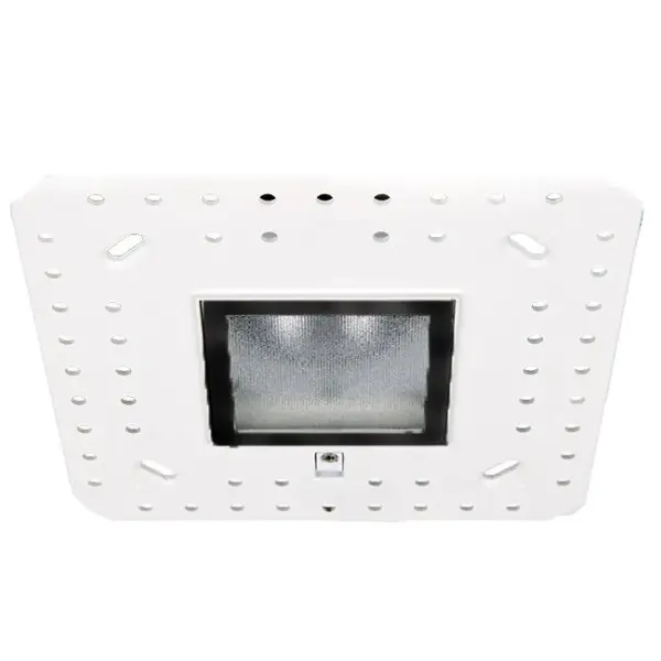 Shallow housing that is designed to fit in tight plenum spaces without sacrificing lumen output.