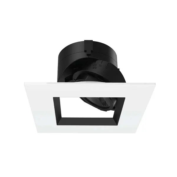 Shallow housing that is designed to fit in tight plenum spaces without sacrificing lumen output. Collection: Aether 2" Finish: Black/White Width: 4.13" Height: 2.50" Length: 4.13" Weight: 0.88 lb Extension from Wall: 4.13" Bulbs Included Number of Bulbs: 1 Maximum Wattage: 15.00 W Bulb Type: Module Light Source: LED Delivered Lumens: 1355.00 lm Color Temperature: 3000 K CRI: 85 Dimmable Beam Spread: 2628.00° Rated Average Life: 50000 Material: Die-cast aluminum trim with die-cast aluminum heat sink Country of Origin: China Safety Listing: UL, cUL LED Manufacturer Warranty: 5 year