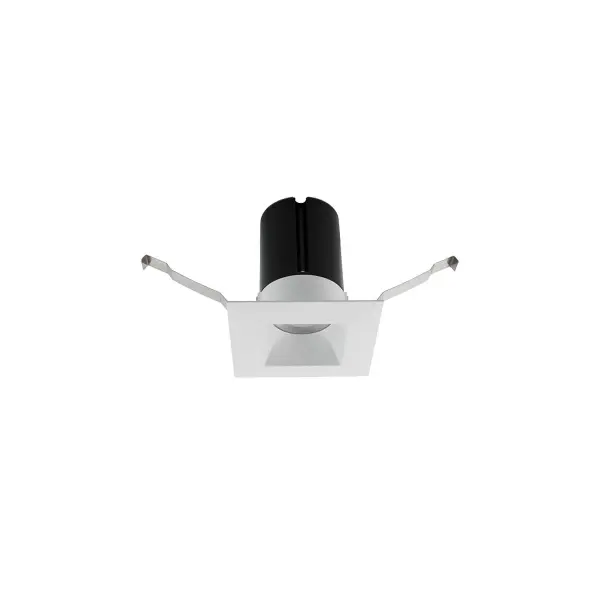 Minimum profile downlight with remote driver included for easy remodel or new construction installation.