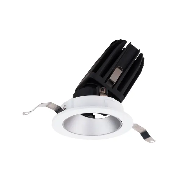 The FQ Recessed series offers a complete line of high performance LED luminaires that provide outstanding functionality and quality. The series features superlative glare control with 30° shielding, 35° vertical tilting and 360° horizontal rotation, and uniform floor-to-ceiling wall washing. Multiple power level options and a full line of round and square, trimmed and trimless luminaires offer versatile solutions for various lighting applications. Easy to order, install, and service. Collection: 2In Fq Downlights Sub-Brand: WAC Lighting Finish: Haze/White Notes: Fq 2" Round Adjustable Trim Dim-To-Warm Haze/White Width: 4.00" Height: 5.00" Length: 4.00" Weight: 0.93 lb Extension from Wall: 4.00" Bulbs Included Number of Bulbs: 1 Maximum Wattage: 15.00 W Bulb Type: Module Light Source: LED Delivered Lumens: 855.00 lm Color Temperature: 1800 K CRI: 90 Dimmable Beam Spread: 55.00° Rated Average Life: 50000 Material: Durable die-cast aluminum trim with aluminum heat sink Country of Origin: China Safety Listing: ETL, cETL LED Manufacturer Warranty: 5 Year