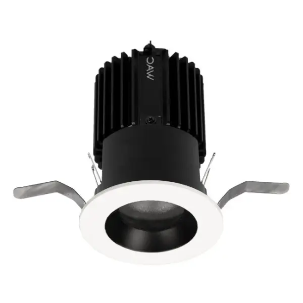 Volta LED downlight series represents an innovation in design and technology for architectural lighting. This high lumen and adaptable family of fixtures with a comprehensive set of round and square fittings, affords a sustainable solution for commercial, corporate, and upscale residential applications. Collection: Volta Sub-Brand: WAC Lighting Finish: Black/White Notes: Volta 2In Round Downlight Trim Flood Beam 2700K 90Cri In Black White Width: 3.94" Height: 5.50" Length: 3.94" Weight: 1.43 lb Extension from Wall: 3.94" Bulbs Included Number of Bulbs: 1 Maximum Wattage: 22.00 W Bulb Type: Module Bulb Base: LED Module Light Source: LED Delivered Lumens: 731.00 lm Color Temperature: 2700 K CRI: 90 Dimmable Beam Spread: 40.00° Rated Average Life: 50000 Voltage: 120.00 V Material: Durable die-cast self-flanged aluminum construction Country of Origin: China Safety Listing: ETL, cETL Safety Rating: ETL, cETL LED Manufacturer Warranty: 5 Year Parts Diagram