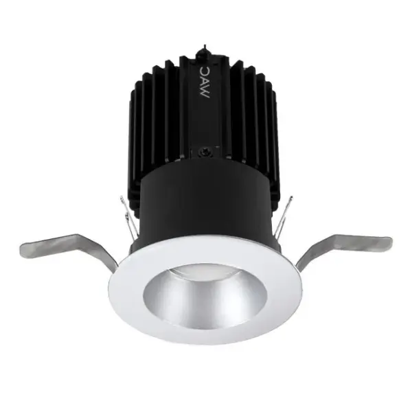 Volta LED downlight series represents an innovation in design and technology for architectural lighting. This high lumen and adaptable family of fixtures with a comprehensive set of round and square fittings, affords a sustainable solution for commercial, corporate, and upscale residential applications. Collection: Volta Sub-Brand: WAC Lighting Finish: Haze White Notes: Volta 2In Round Downlight Trim Flood Beam 2700K 90Cri In Haze White Width: 3.94" Height: 5.50" Length: 3.94" Weight: 1.43 lb Extension from Wall: 3.94" Bulbs Included Number of Bulbs: 1 Maximum Wattage: 22.00 W Bulb Type: Module Bulb Base: LED Module Light Source: LED Delivered Lumens: 731.00 lm Color Temperature: 2700 K CRI: 90 Dimmable Beam Spread: 40.00° Rated Average Life: 50000 Voltage: 120.00 V Material: Durable die-cast self-flanged aluminum construction Country of Origin: China Safety Listing: ETL, cETL Safety Rating: ETL, cETL LED Manufacturer Warranty: 5 Year Parts Diagram