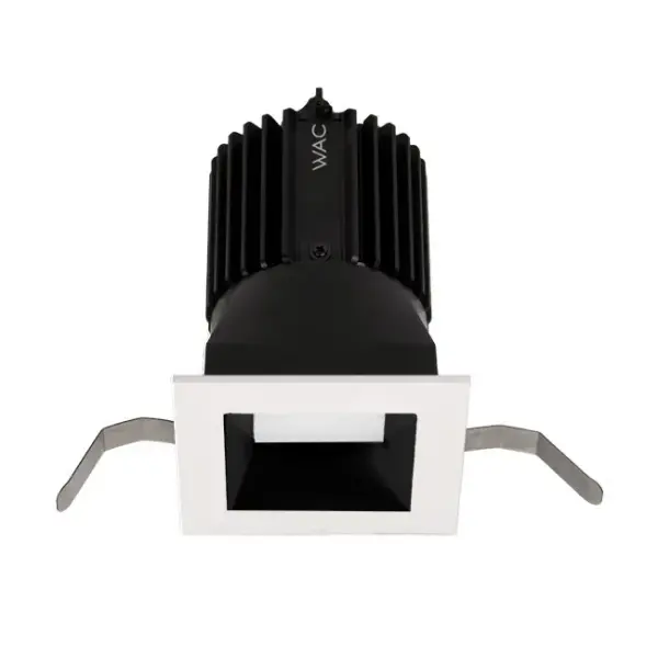 Volta LED downlight series represents an innovation in design and technology for architectural lighting. This high lumen and adaptable family of fixtures with a comprehensive set of round and square fittings, affords a sustainable solution for commercial, corporate, and upscale residential applications. Collection: Volta Sub-Brand: WAC Lighting Finish: Black/White Notes: Volta 2In Square Downlight Trim Narrow Flood Beam 3500K 85Cri In Black White Width: 3.94" Height: 5.50" Length: 3.94" Weight: 1.32 lb Extension from Wall: 3.94" Bulbs Included Number of Bulbs: 1 Maximum Wattage: 22.00 W Bulb Type: Module Bulb Base: LED Module Light Source: LED Delivered Lumens: 990.00 lm Color Temperature: 3500 K CRI: 85 Dimmable Beam Spread: 25.00° Rated Average Life: 50000 Voltage: 120.00 V Material: Durable die-cast self-flanged aluminum construction Country of Origin: China Safety Listing: ETL, cETL Safety Rating: ETL, cETL LED Manufacturer Warranty: 5 Year Parts Diagram