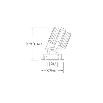 Volta 2" Square Pinhole Trim
