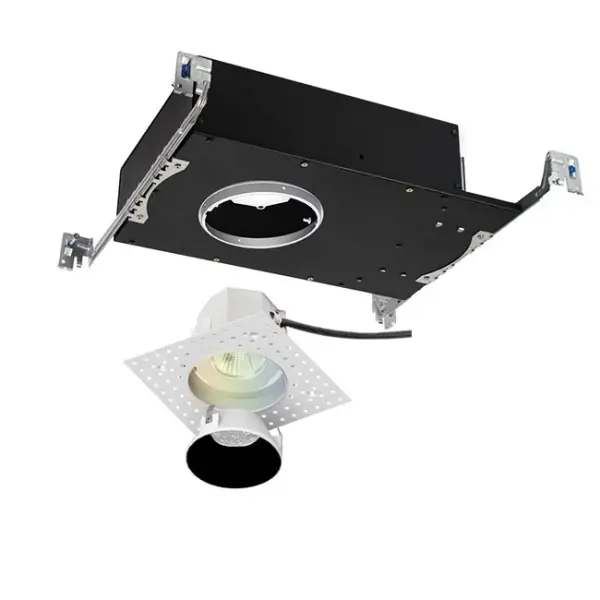 Aether Color Changing is a high-performance recessed downlight with a state-of-the-art color and CCT tuning LED controlled by DMX-512A and 0-10V technology. Available in a variety of trim options including a sleek trimless option which can be spackled directly up to the aperture. At 3.5" in housing height, Aether is designed to fit the most difficult tight plenum spaces.
