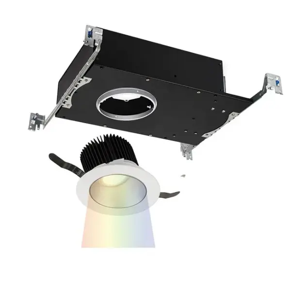Aether Color Changing is a high-performance recessed downlight with a state-of-the-art color and CCT tuning LED controlled by DMX-512A and 0-10V technology. Available in a variety of trim options including a sleek trimless option which can be spackled directly up to the aperture. At 3.5" in housing height, Aether is designed to fit the most difficult tight plenum spaces. Collection: Aether Sub-Brand: WAC Lighting Finish: Haze White Notes: Aether Color Changing LED Round Wall Wash Trim With Light Engine In Haze White Width: 14.50" Height: 3.50" Length: 16.50" Weight: 8.49 lb Extension from Wall: 16.50" Bulbs Included Number of Bulbs: 1 Maximum Wattage: 22.00 W Bulb Type: Module Bulb Base: LED Module Light Source: LED Light Output: 635.00 lm Delivered Lumens: 435.00 lm CRI: 90 Dimmable Beam Spread: 40.00° Rated Average Life: 50000 Voltage: 120.00 V Material: 20 gauge cold rolled steel wiring box with Die-cast aluminum trim and heat sink Country of Origin: China Safety Listing: ETL, cETL Safety Rating: ETL, cETL ADA LED Manufacturer Warranty: 5 Year Functional, 2 Year Finish Parts Diagram