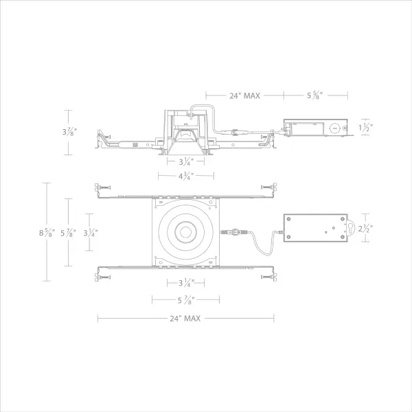 Performance Simplified. Specializing in integrating technological advancement with forward-thinking design, Ocularc LED luminaires set the standard for residential, commercial and hospitality applications. High-performance illumination is delivered without hot spots from a single-point LED module with a clean, efficient, and versatile design from a diminutive 3-inch aperture. Its 90+ CRI ensures exceptional color rendering, while versatile dimming protocols enhance control. 5-CCT select includes warm white 2700K, 3000K, 3500K, 4000K, and 5000K.