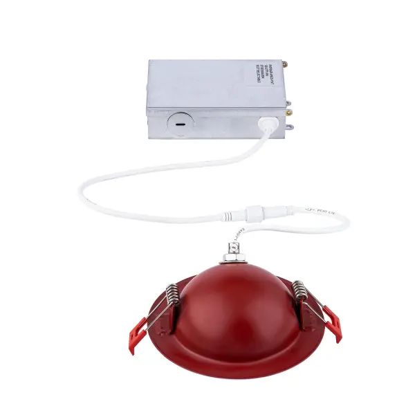 Fire rated to reduce the spread of flames and maintain the integrity of the ceiling.