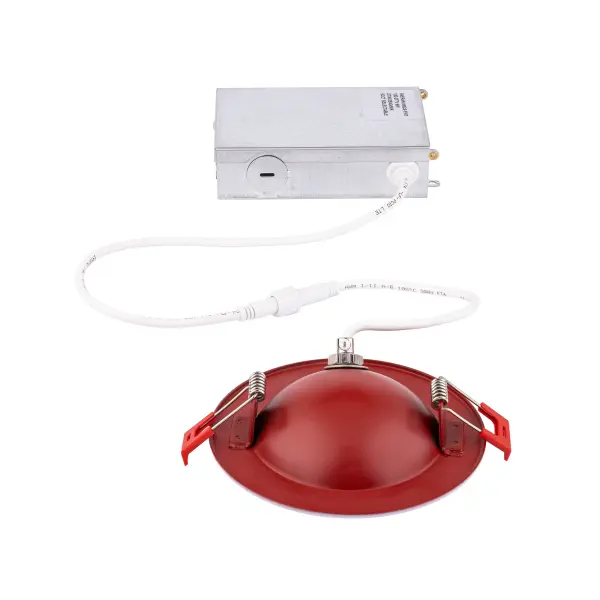 Fire rated to reduce the spread of flames and maintain the integrity of the ceiling.