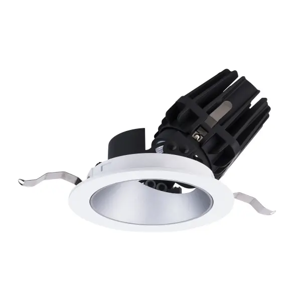The FQ Recessed series offers a complete line of high performance LED luminaires that provide outstanding functionality and quality. The series features superlative glare control with 30° shielding, 45° vertical tilting and 360° horizontal rotation, and uniform floor-to-ceiling wall washing. Multiple power level options and a full line of round and square, trimmed and trimless luminaires offer versatile solutions for various lighting applications. Easy to order, install, and service. Collection: 4In Fq Downlights Sub-Brand: WAC Lighting Finish: Haze/White Notes: Fq 4" Round Adjustable Trim 930 Haze/White Width: 5.50" Height: 5.50" Length: 5.50" Weight: 1.35 lb Extension from Wall: 5.50" Bulbs Included Number of Bulbs: 1 Maximum Wattage: 28.00 W Bulb Type: Module Light Source: LED Delivered Lumens: 2375.00 lm Color Temperature: 3000 K CRI: 90 Dimmable Beam Spread: 50.00° Rated Average Life: 50000 Material: Durable die-cast aluminum trim with aluminum heat sink Country of Origin: China Safety Listing: ETL, cETL LED Manufacturer Warranty: 5 Year