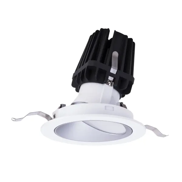 The FQ Recessed series offers a complete line of high performance LED luminaires that provide outstanding functionality and quality. The series features superlative glare control with 30° shielding, 45° vertical tilting and 360° horizontal rotation, and uniform floor-to-ceiling wall washing. Multiple power level options and a full line of round and square, trimmed and trimless luminaires offer versatile solutions for various lighting applications. Easy to order, install, and service. Collection: 4In Fq Downlights Sub-Brand: WAC Lighting Finish: Haze/White Notes: Fq 4" Round Wall Wash Trim 930 Haze/White Width: 5.50" Height: 5.63" Length: 5.50" Weight: 1.28 lb Extension from Wall: 5.50" Bulbs Included Number of Bulbs: 1 Maximum Wattage: 28.00 W Bulb Type: Module Light Source: LED Delivered Lumens: 1980.00 lm Color Temperature: 3500 K CRI: 90 Dimmable Rated Average Life: 50000 Material: Durable die-cast aluminum trim with aluminum heat sink Country of Origin: China Safety Listing: ETL, cETL LED Manufacturer Warranty: 5 Year