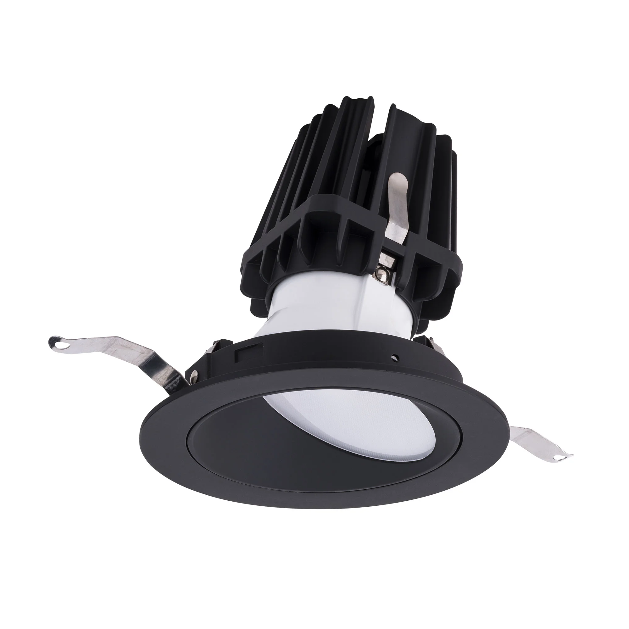 4In Fq Downlights LED Wall Wash Trim in Black