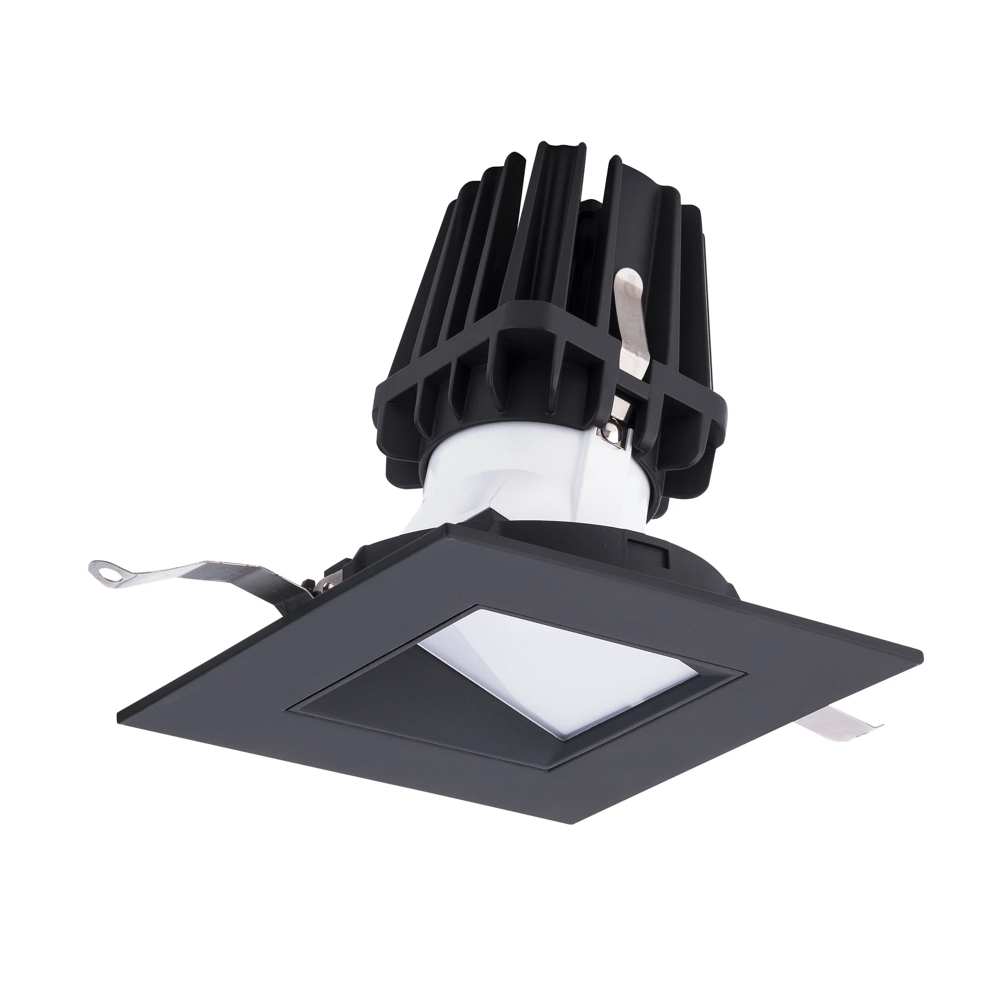 4In Fq Downlights LED Wall Wash Trim in Black