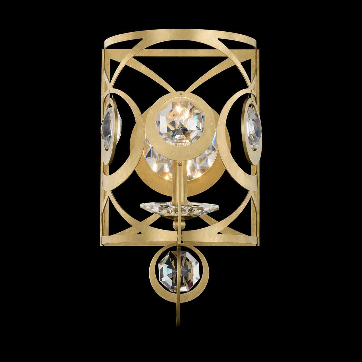 Gwendolynn 1 Light 120V Wall Sconce in Heirloom Gold with Clear Radiance® Crystal