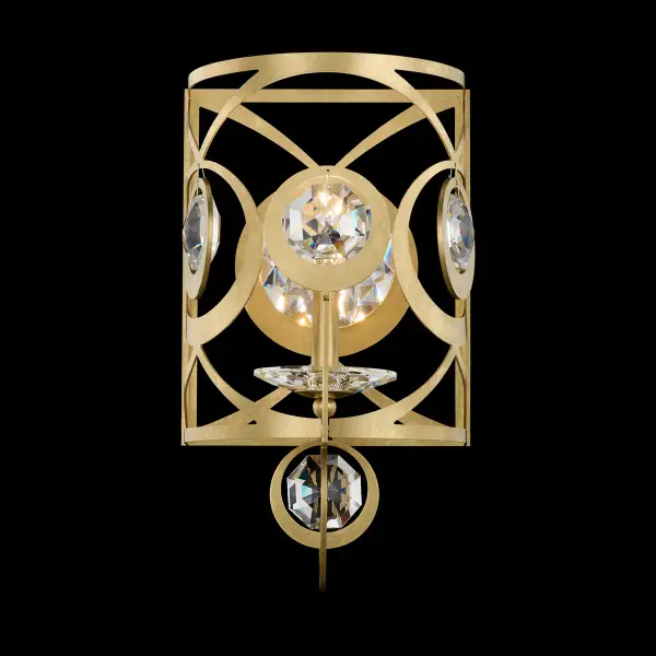 With cosmopolitan flair, the Gwendolynn wall light showcases an airy, balanced design. Its circular, open frame is composed of laser-cut rings with Radiance® Crystal octagons nestled within, casting a sparkling cascade of light. This thoughtful interplay of light and space enhances the pendant’s refined, understated beauty, perfect for sophisticated interiors.