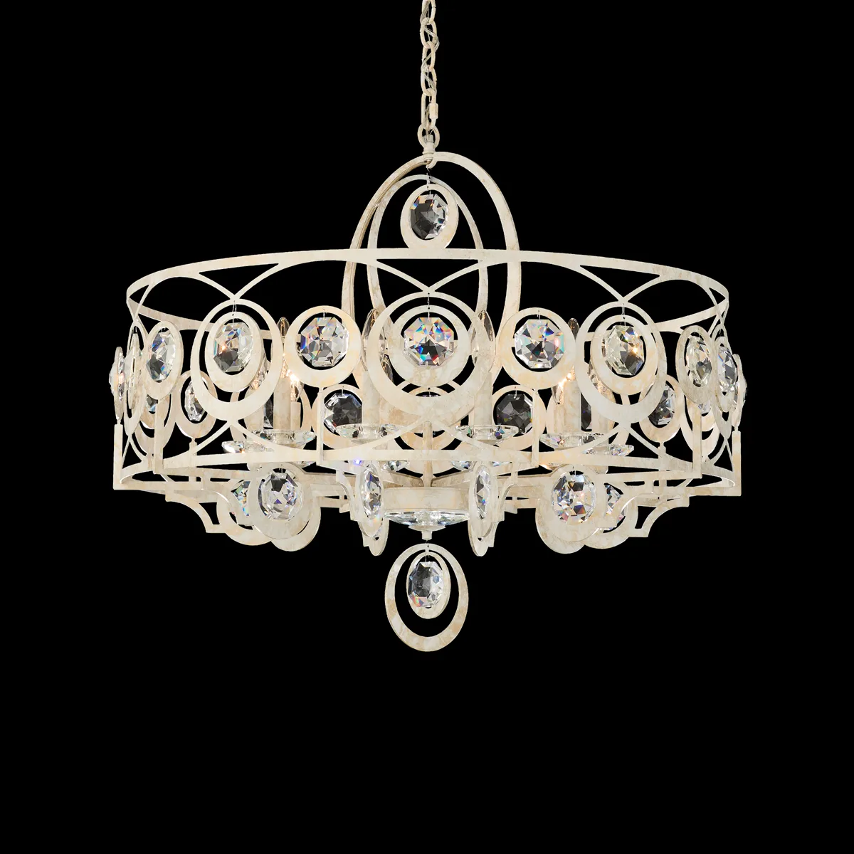 Gwendolynn 10 Light 120V Chandelier in Heirloom Gold with Clear Radiance® Crystal