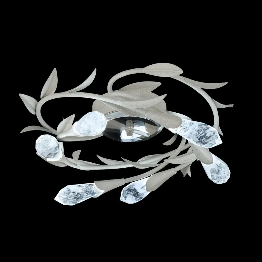 Secret Garden 18in 120V-277V Flush Mount in French Gold with Optic Haze® Quartz®