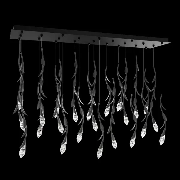 Secret Garden 23 Light Multi-Light Pendant in French Gold with Optic Haze Quartz®