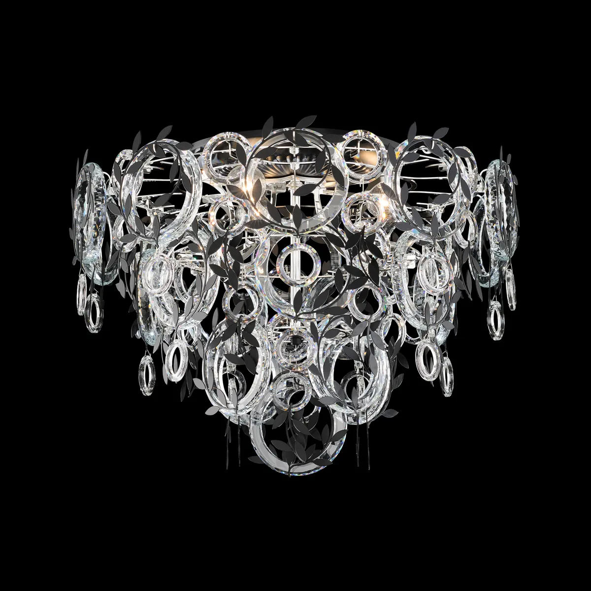 Concetta 3 Light 120V Flush Mount in Heirloom Gold with Clear Radiance® Crystal