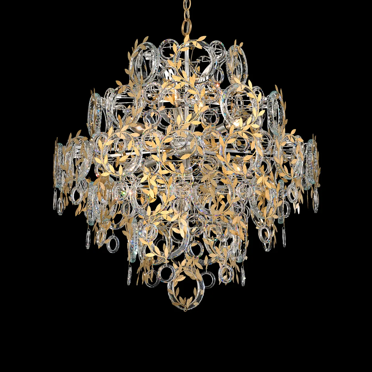 Concetta 8 Light 120V Chandelier in Heirloom Gold with Clear Radiance® Crystal