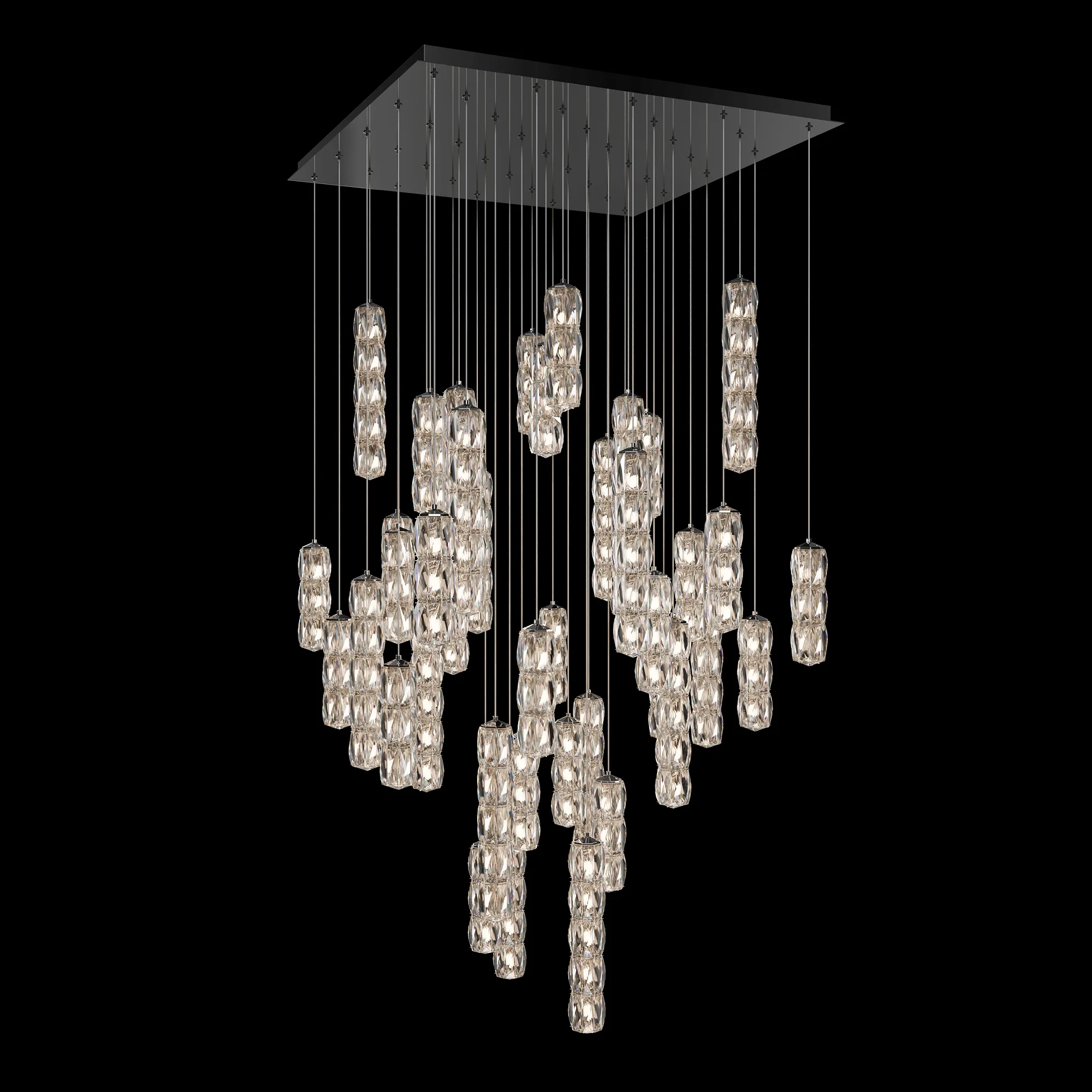Verve 41 Light Multi-Light Pendant in Polished Stainless Steel with Radiance Crystal