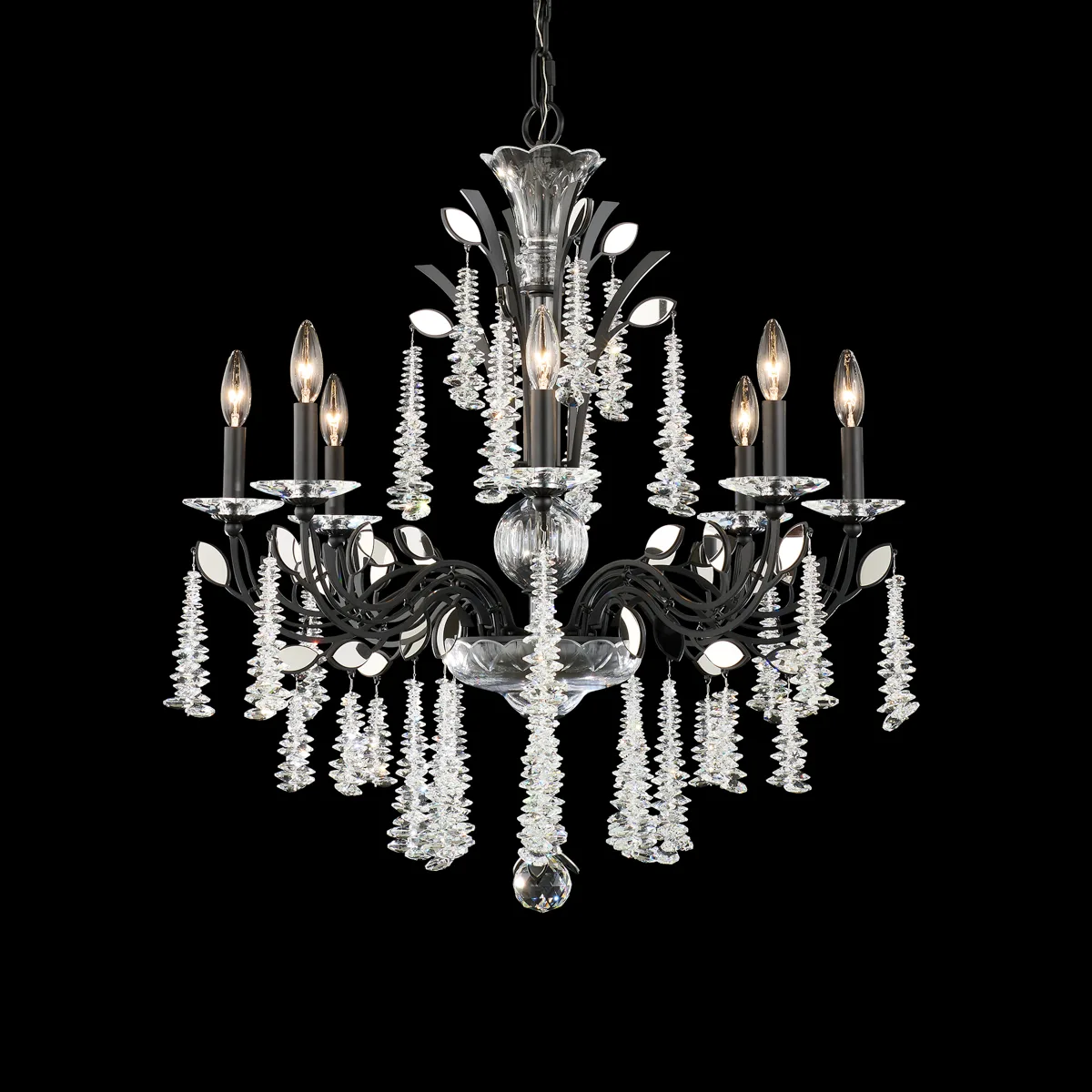 MacLyn 8 Light 120V Chandelier in Heirloom Gold with Clear Radiance® Crystal