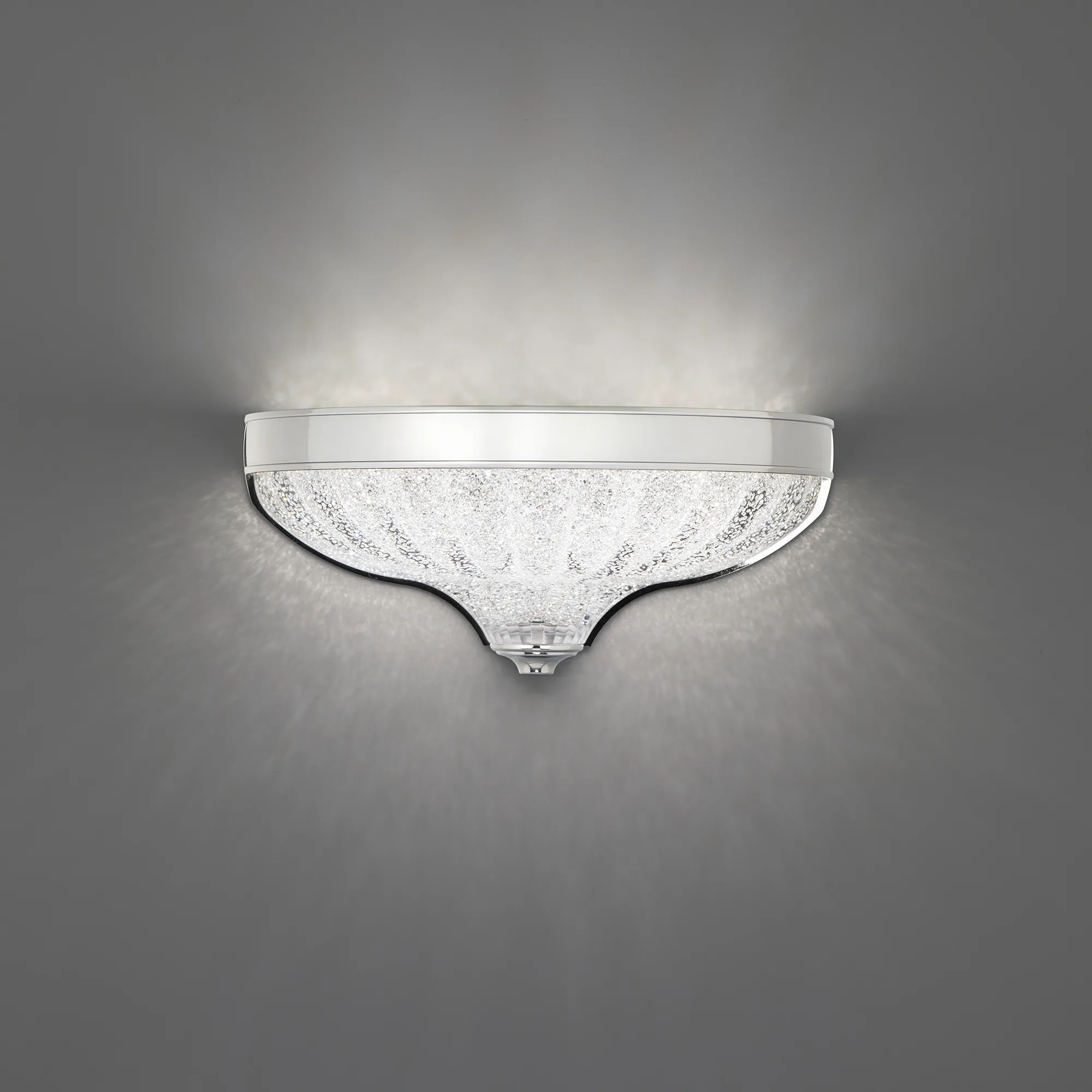 Roma LED 3000K/3500K/4000K Indoor Wall Lighting in Aged Brass with Optic Crystal