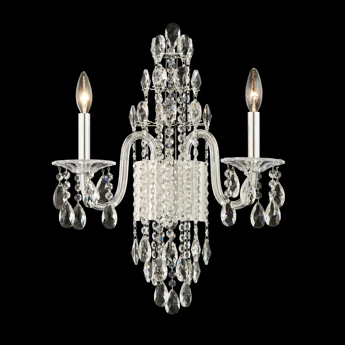 Rainier 2 Light 120V Wall Sconce in Heirloom Gold with Clear Radiance® Crystal