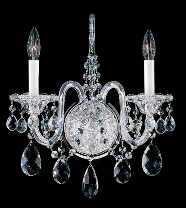 Celebrate classical heritage with the Sterling Collection. These authentic Bohemian crystal Schonbeks are historically patterned with hand-formed crystal arms, finely cut pendants, columns and bobeches. Painstakingly crafted using the same care as the guild masters of old, a Sterling is a magnificent centerpiece fit for a ball in any age.