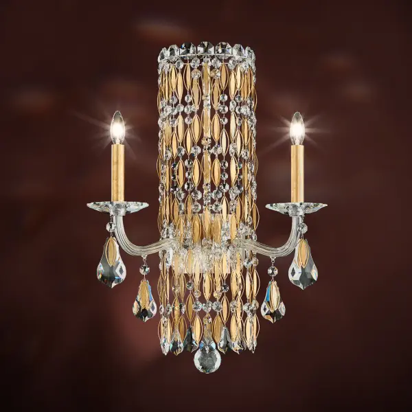 Cascading with luminosity and shimmering gems, the Siena collection features a focal waterfall of elven flawlessness.  Hand-formed crystal arms crowned with solid crystal bobeches and tapers are then beautifully adorned with multifaceted crystal drops and delicately crafted metallic accents to complete a mystical composition.