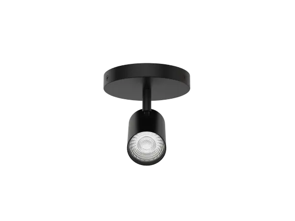 Available in monopoint, 3-head, or 4-head fixed-rail options, Pipe delivers powerful, flexible illumination in a sleek, die-cast aluminum form. With 350° horizontal and 90° vertical adjustability, it provides precise, glare-free lighting for a wide range of wall or ceiling applications. Collection: Pipe Finish: Black Width: 5.50" Height: 5.38" Length: 5.50" Weight: 0.09 lb Extension from Wall: 5.50" Number of Bulbs: 1 Maximum Wattage: 10.00 W Bulb Type: Module Light Source: LED Delivered Lumens: 770.00 lm Color Temperature: 2700 K CRI: 90 Beam Spread: 50.00° Rated Average Life: 50000 Voltage: 120.00 V Material: Die-cast aluminum Country of Origin: China Safety Listing: ETL, cETL LED Manufacturer Warranty: 5 year