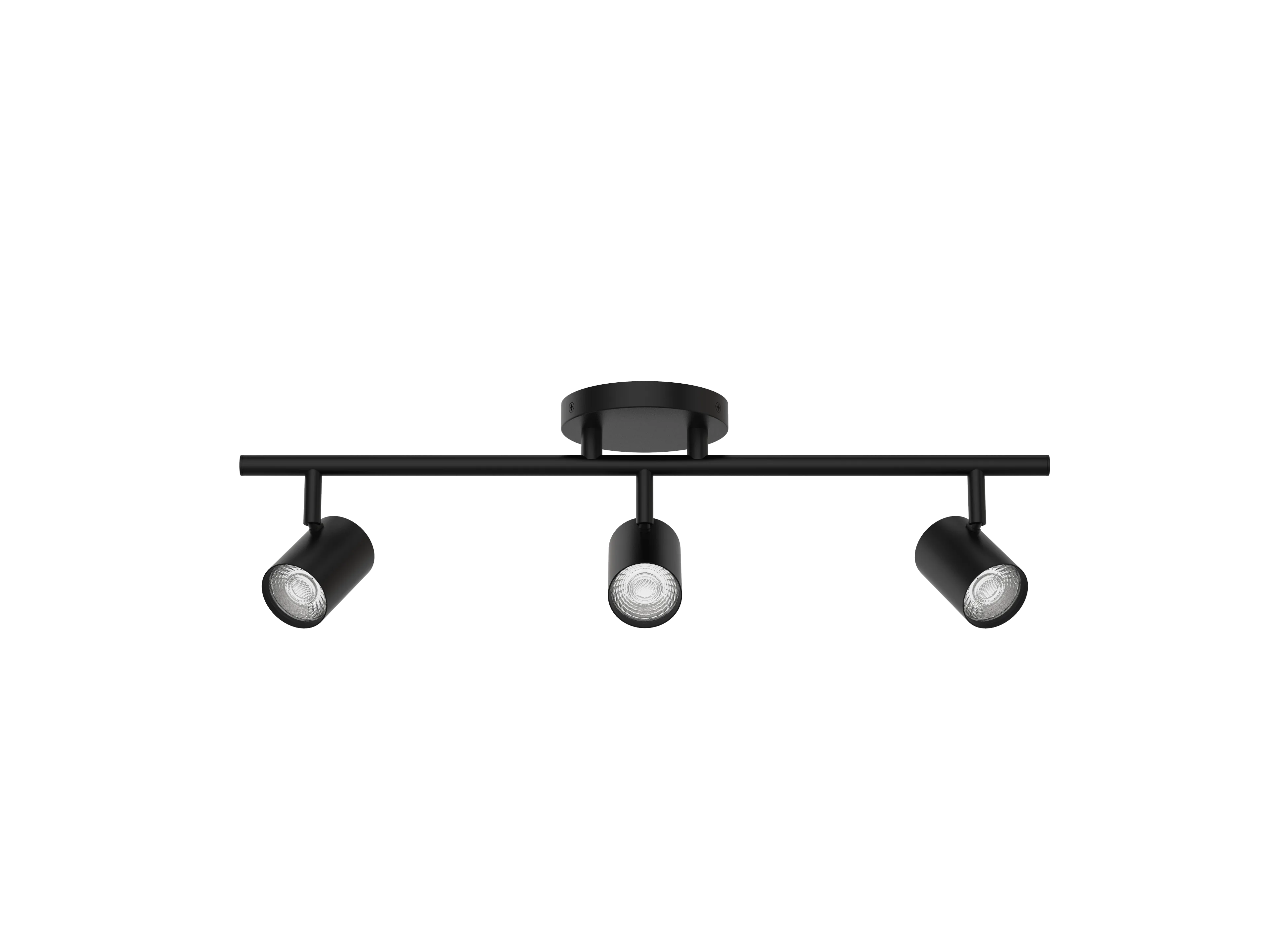 Pipe LED Fixed Rail in Black