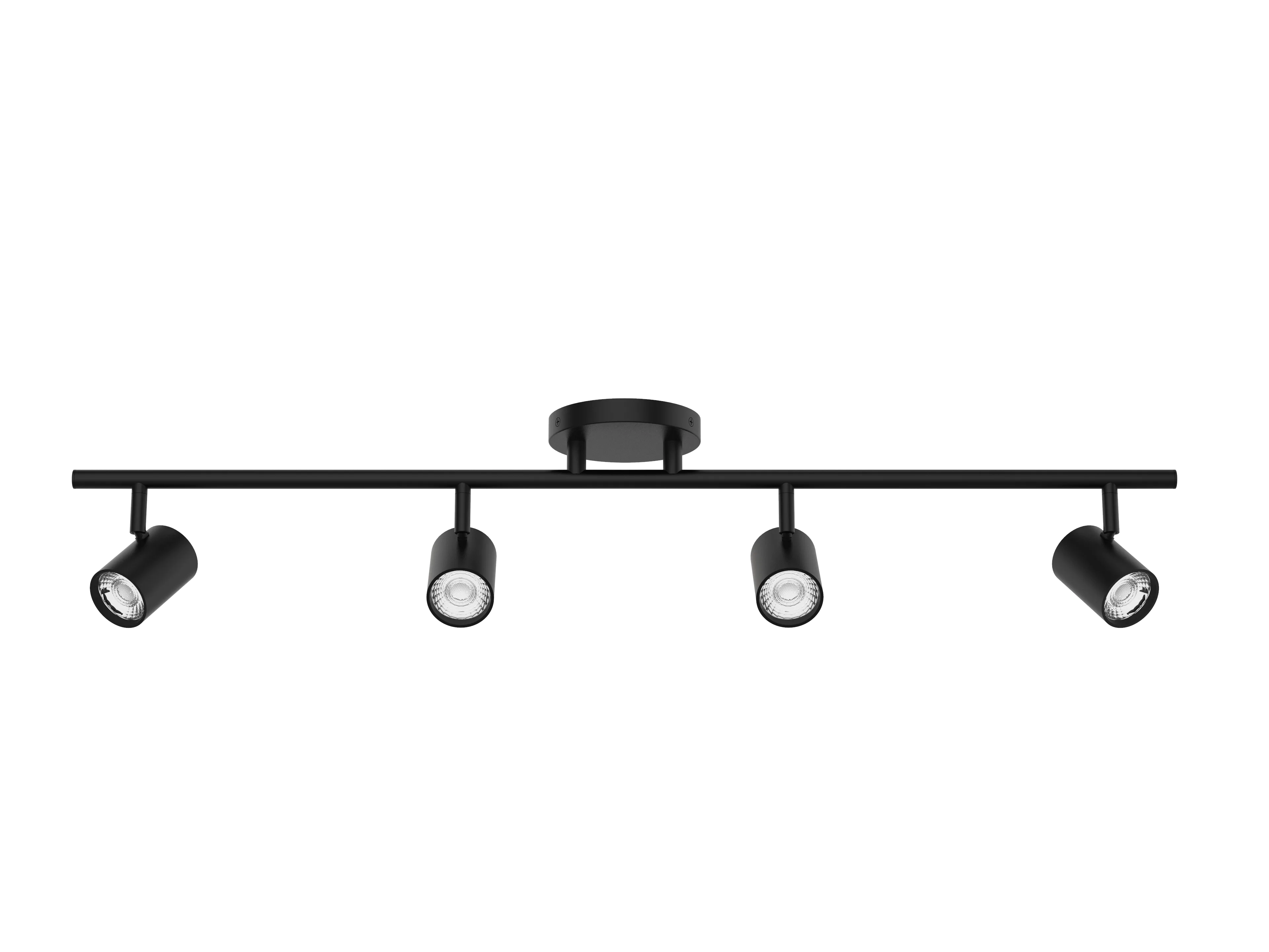 Pipe LED Fixed Rail in Black