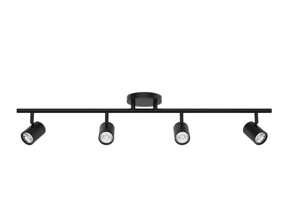Available in monopoint, 3-head, or 4-head fixed-rail options, Pipe delivers powerful, flexible illumination in a sleek, die-cast aluminum form. With 350° horizontal and 90° vertical adjustability, it provides precise, glare-free lighting for a wide range of wall or ceiling applications. Collection: Pipe Finish: Black Width: 5.50" Height: 7.13" Length: 36.00" Weight: 0.60 lb Extension from Wall: 36.00" Bulbs Included Number of Bulbs: 4 Maximum Wattage: 40.00 W Bulb Type: Module Light Source: LED Delivered Lumens: 3080.00 lm Color Temperature: 2700 K CRI: 90 Dimmable Beam Spread: 50.00° Rated Average Life: 50000 Voltage: 120.00 V Material: Die-cast aluminum Country of Origin: China Safety Listing: ETL, cETL LED Manufacturer Warranty: 5 year