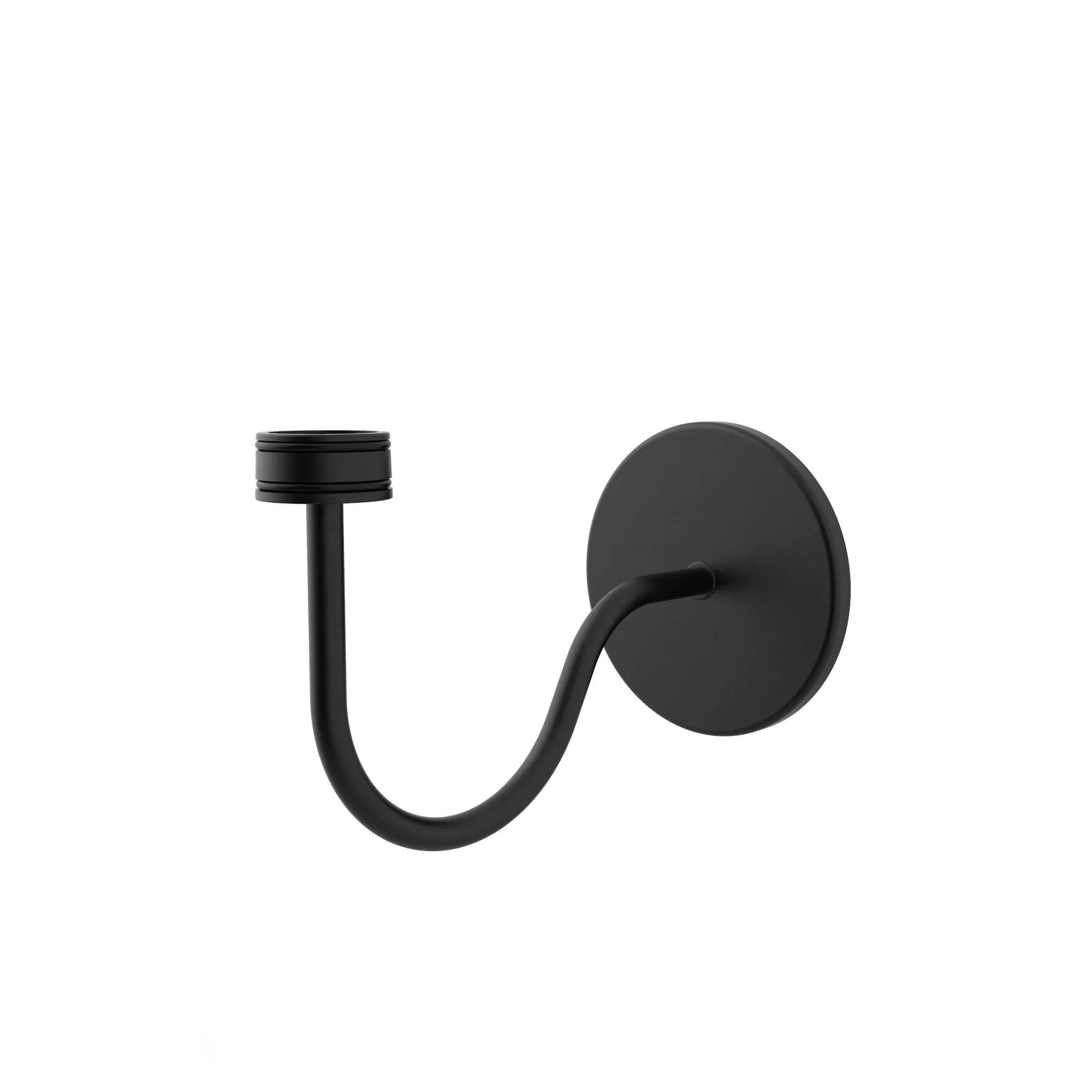 Portable Lamp Accesory Table Lamp Wall Mount Hook Accessory in Black